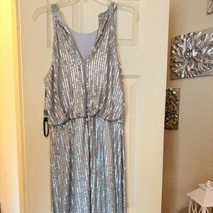 Silver Laundry Party Dress